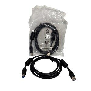 USB 3.0 A To B Cable W/ Ferrite Core 6' High Speed Transfer Print Scan Lot of 2